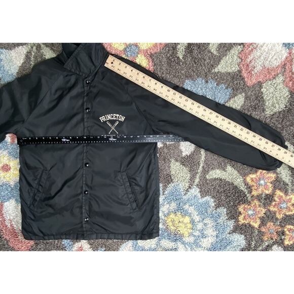 Princeton Softball Champion Jacket Mens Size Small Vintage 80s Coat Snap Button - Picture 10 of 16